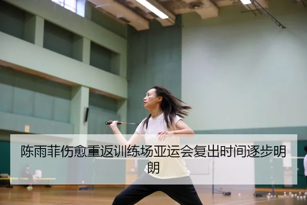 陈雨菲伤愈重返训练场亚运会复出时间逐步明朗